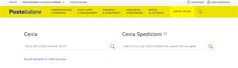 cerca raccomandata poste italiane.